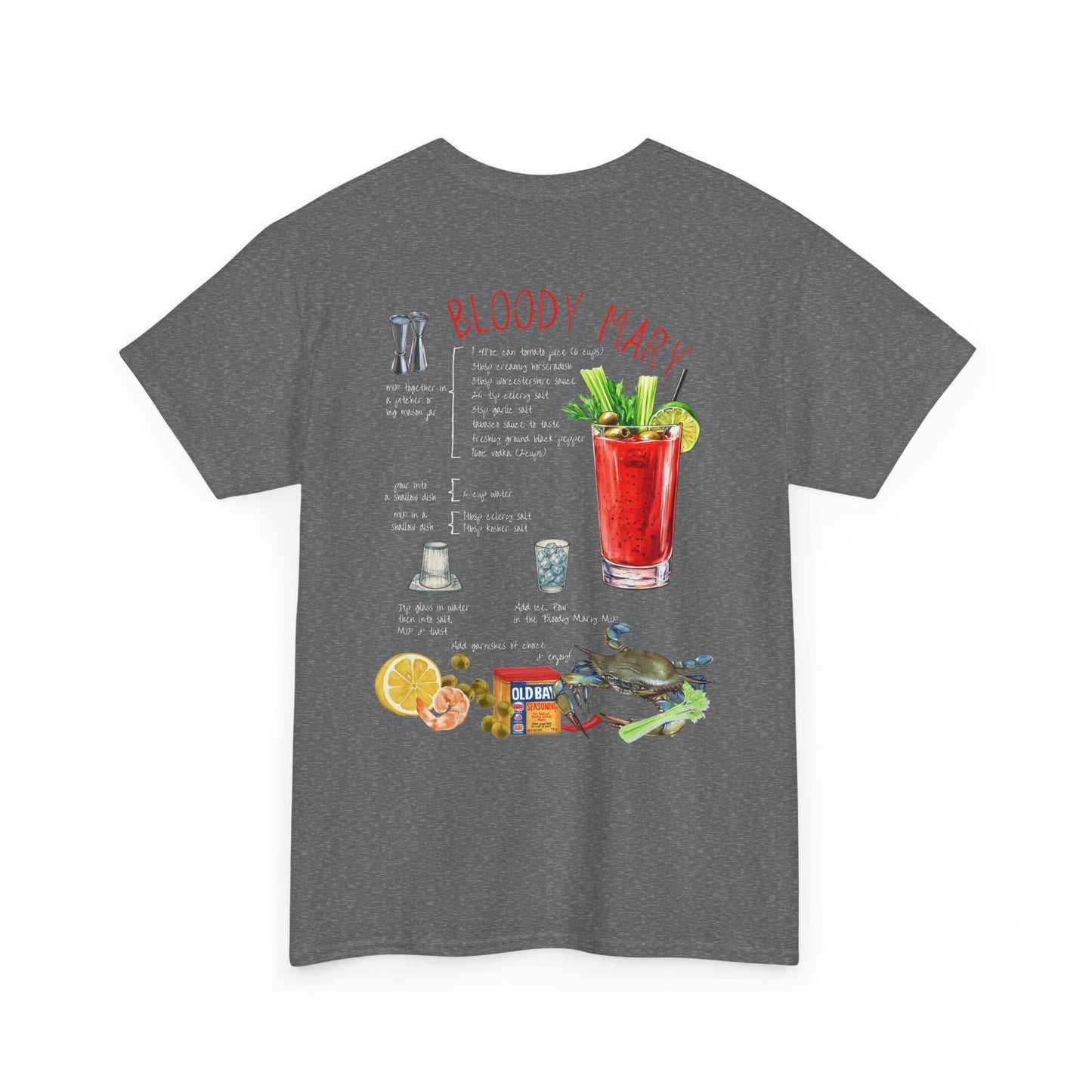 Bloody Mary Recipe Tee