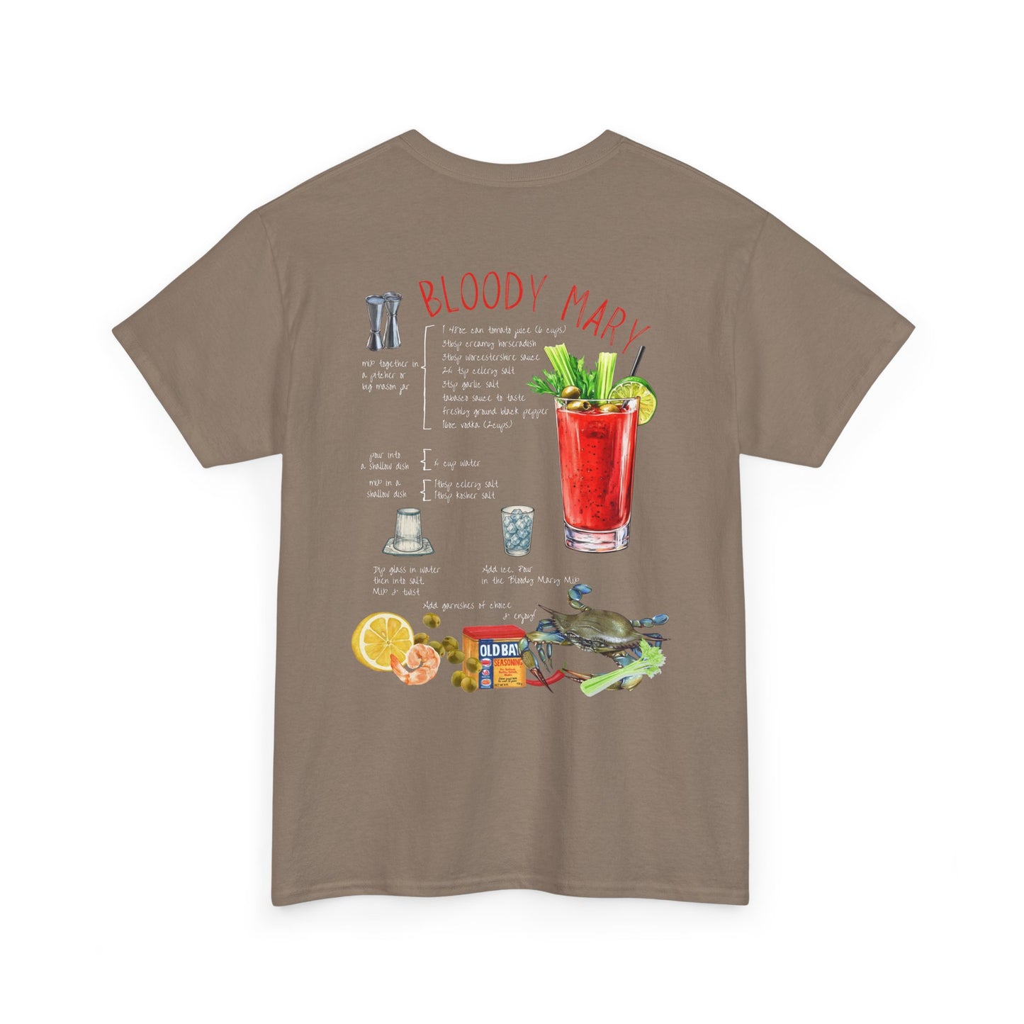 Bloody Mary Recipe Tee