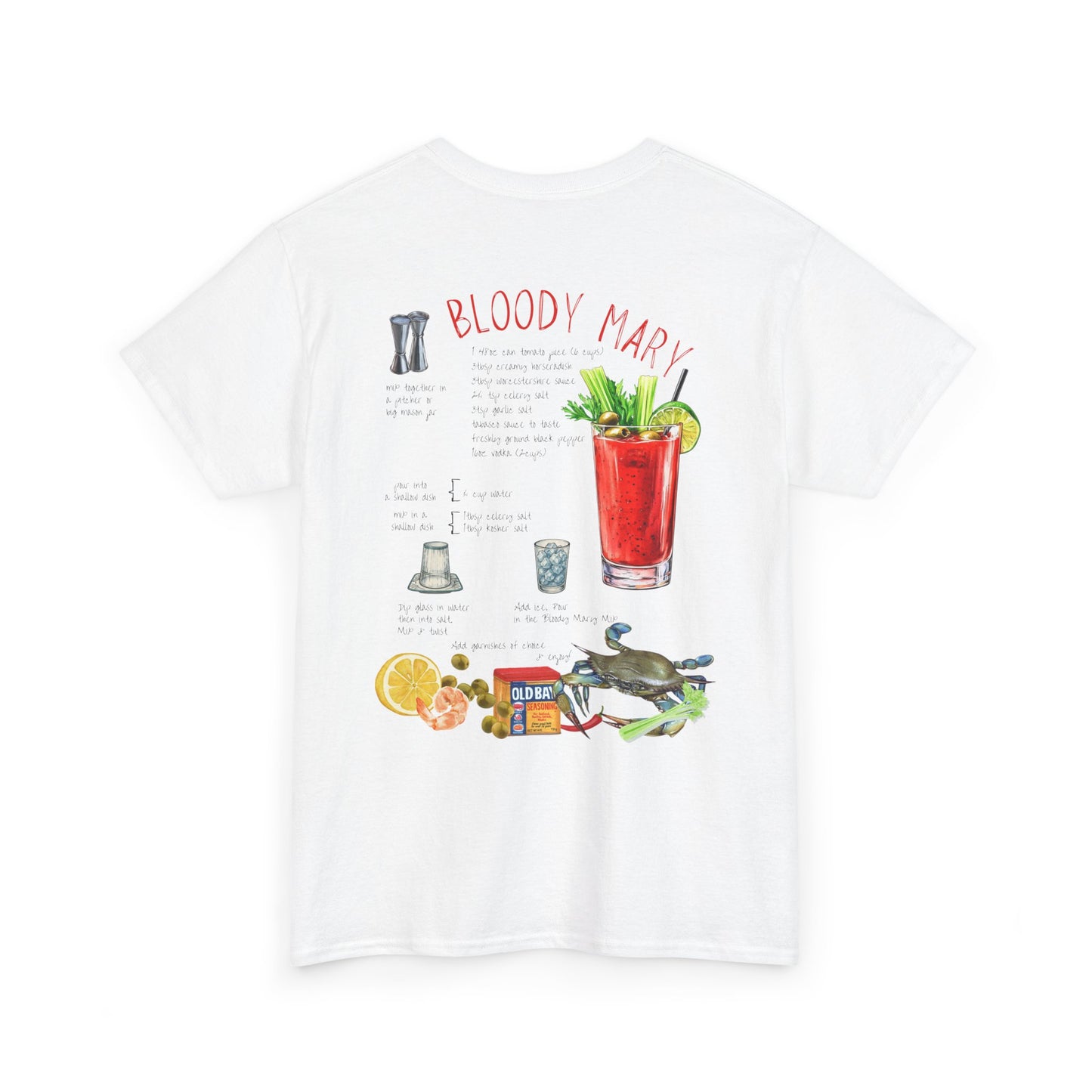 Bloody Mary Recipe Tee