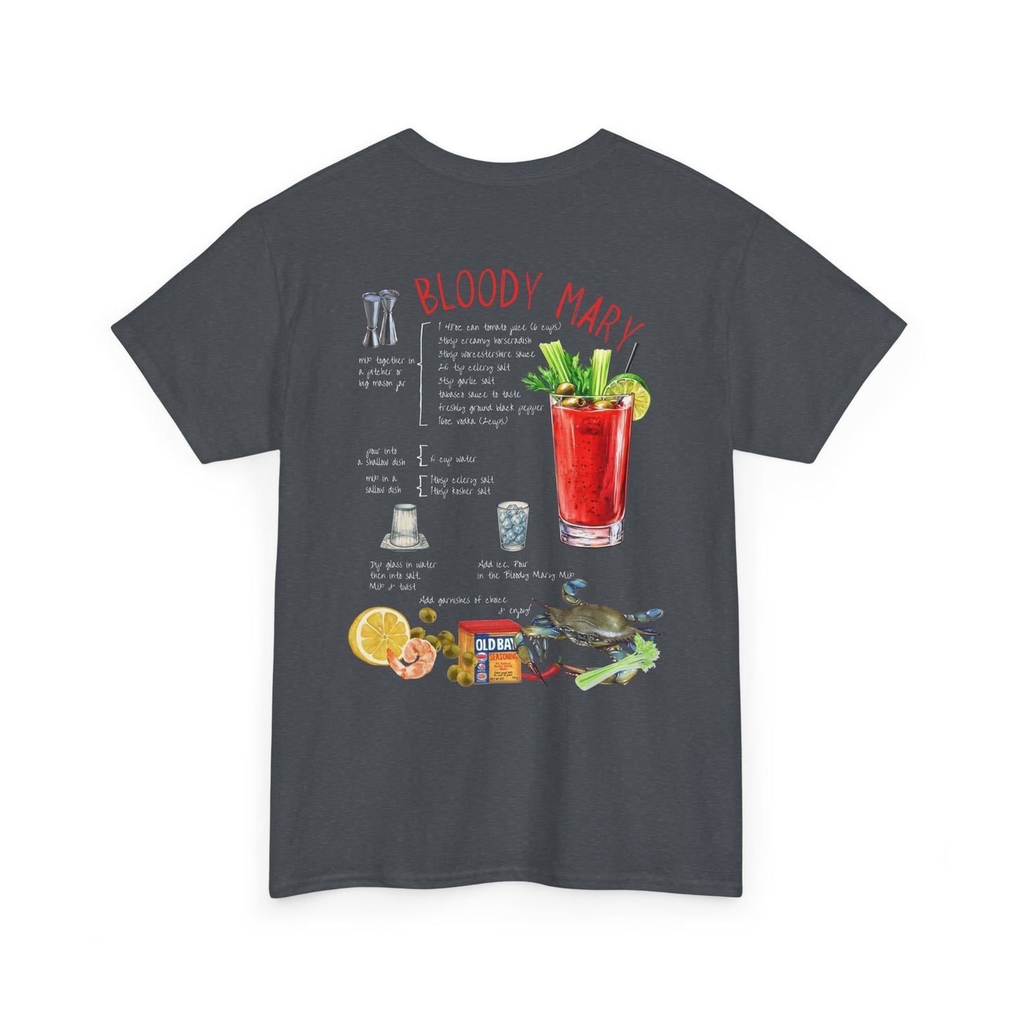 Bloody Mary Recipe Tee