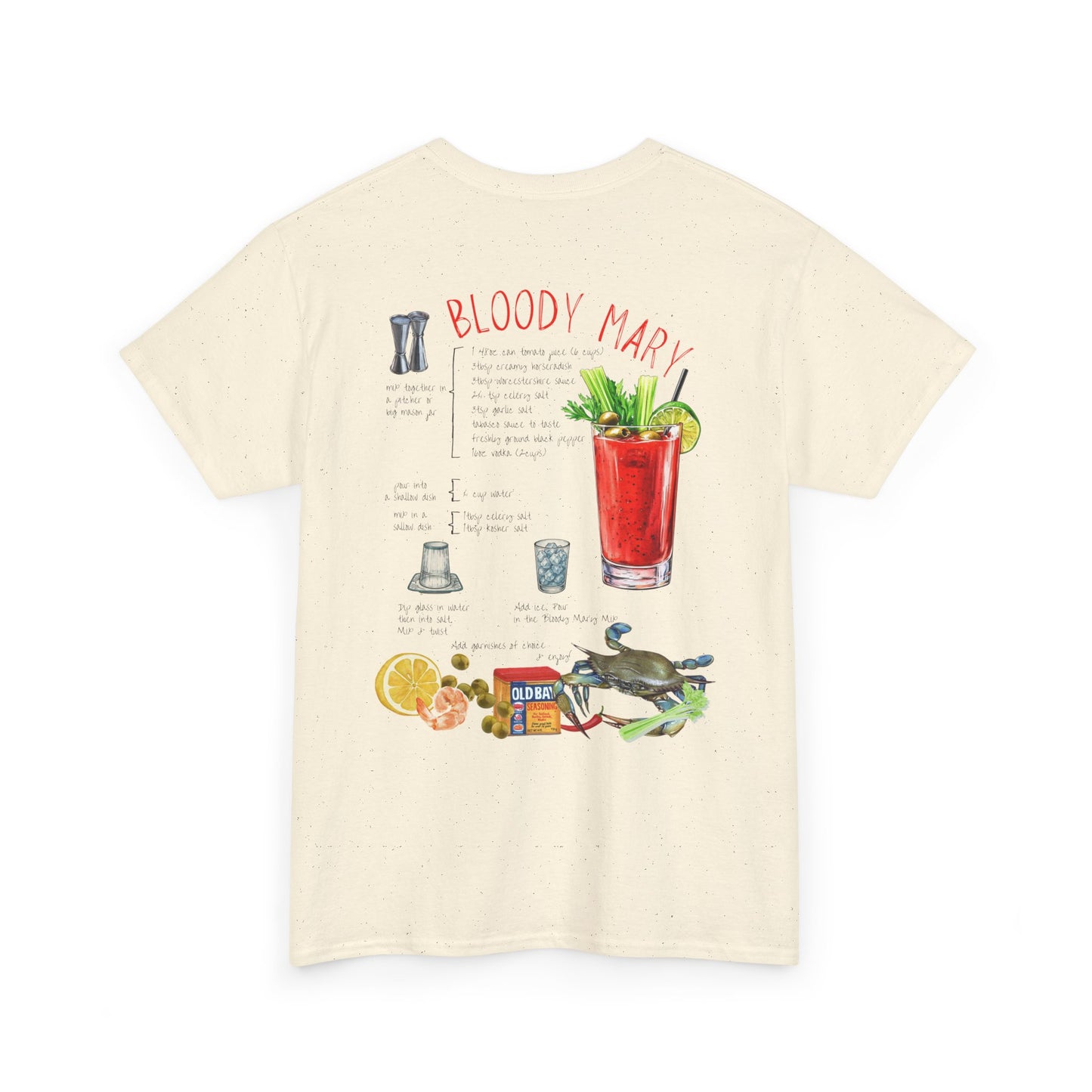 Bloody Mary Recipe Tee