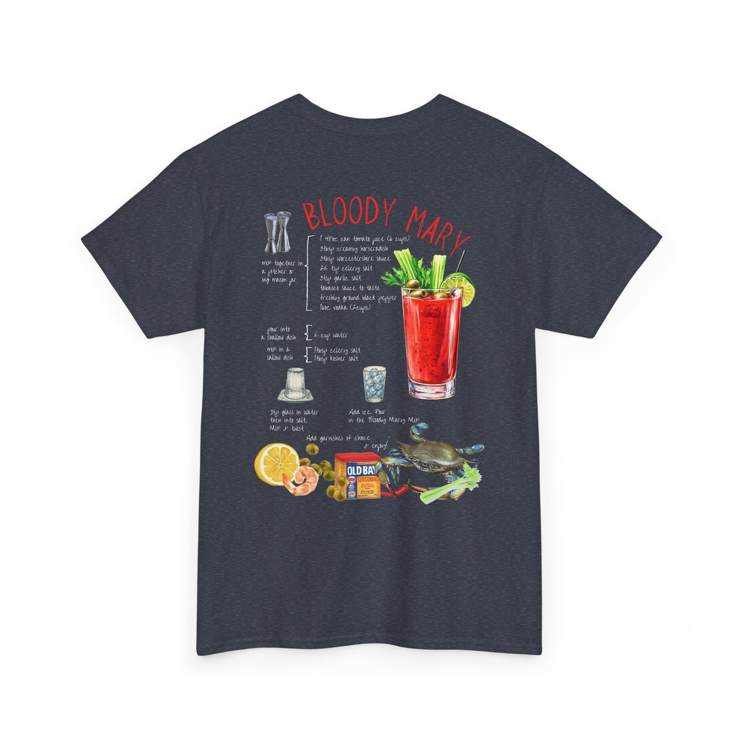 Bloody Mary Recipe Tee