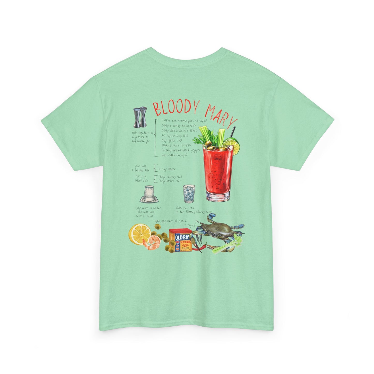 Bloody Mary Recipe Tee