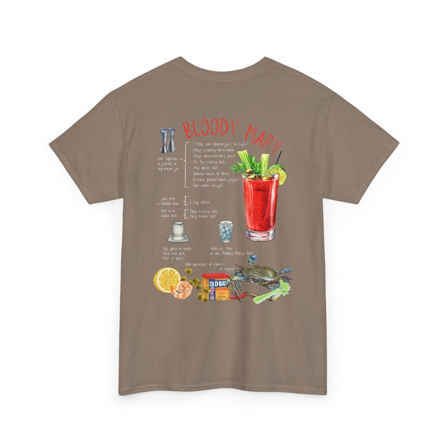 Bloody Mary Recipe Tee