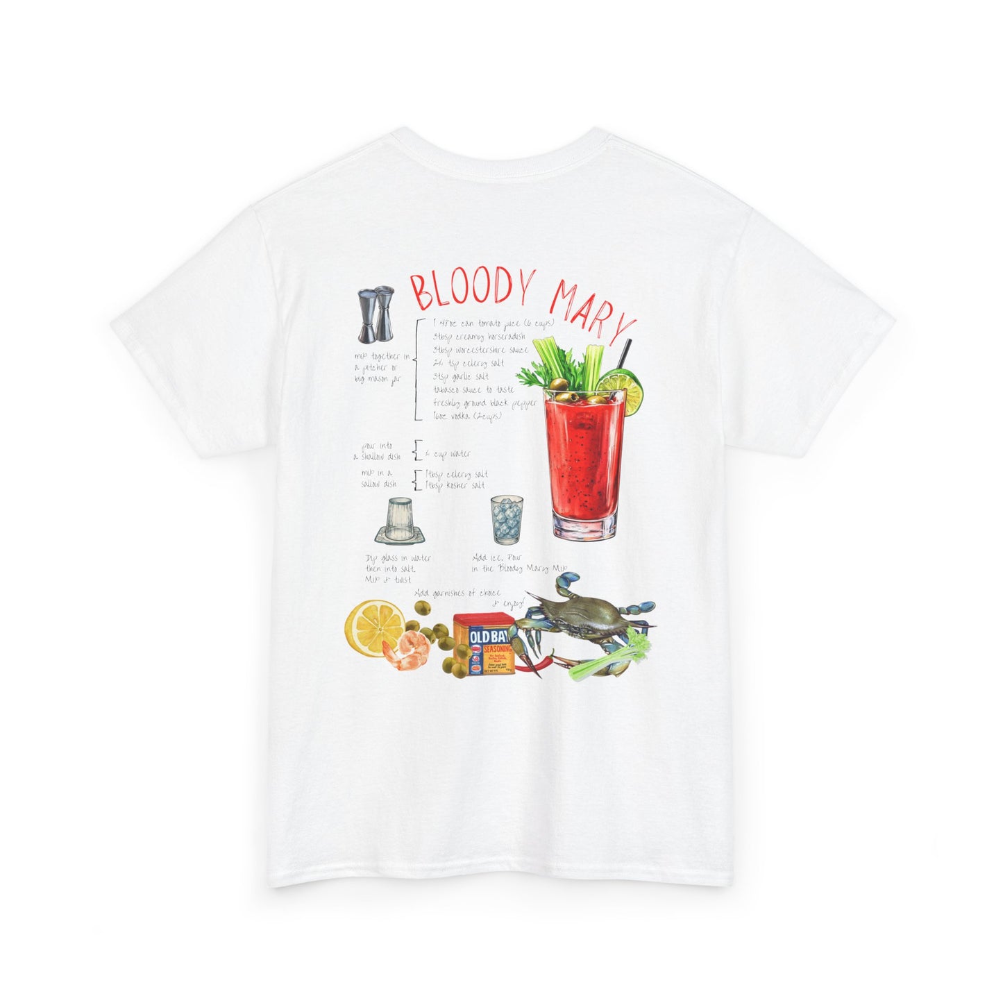 Bloody Mary Recipe Tee