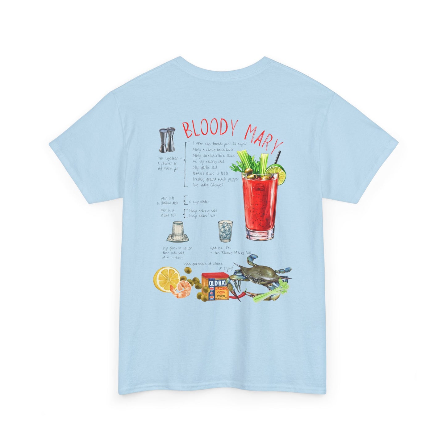 Bloody Mary Recipe Tee