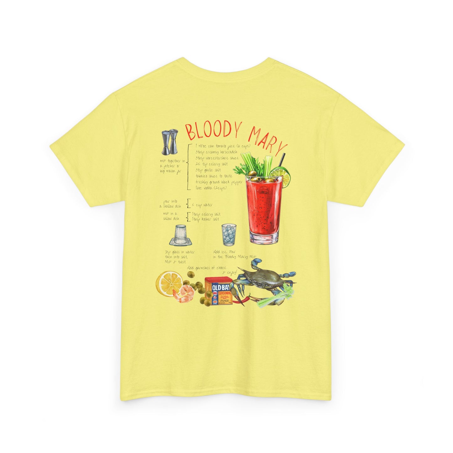 Bloody Mary Recipe Tee