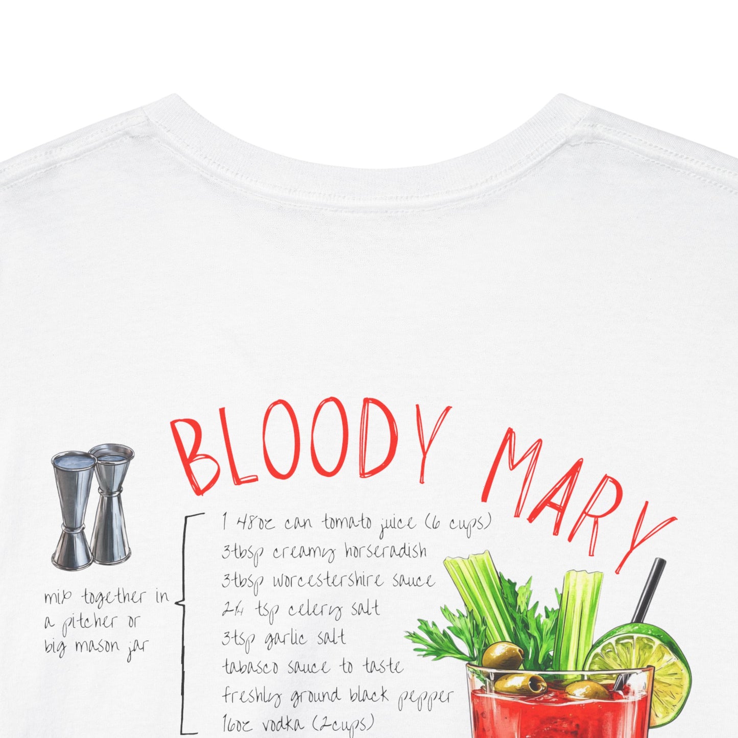 Bloody Mary Recipe Tee