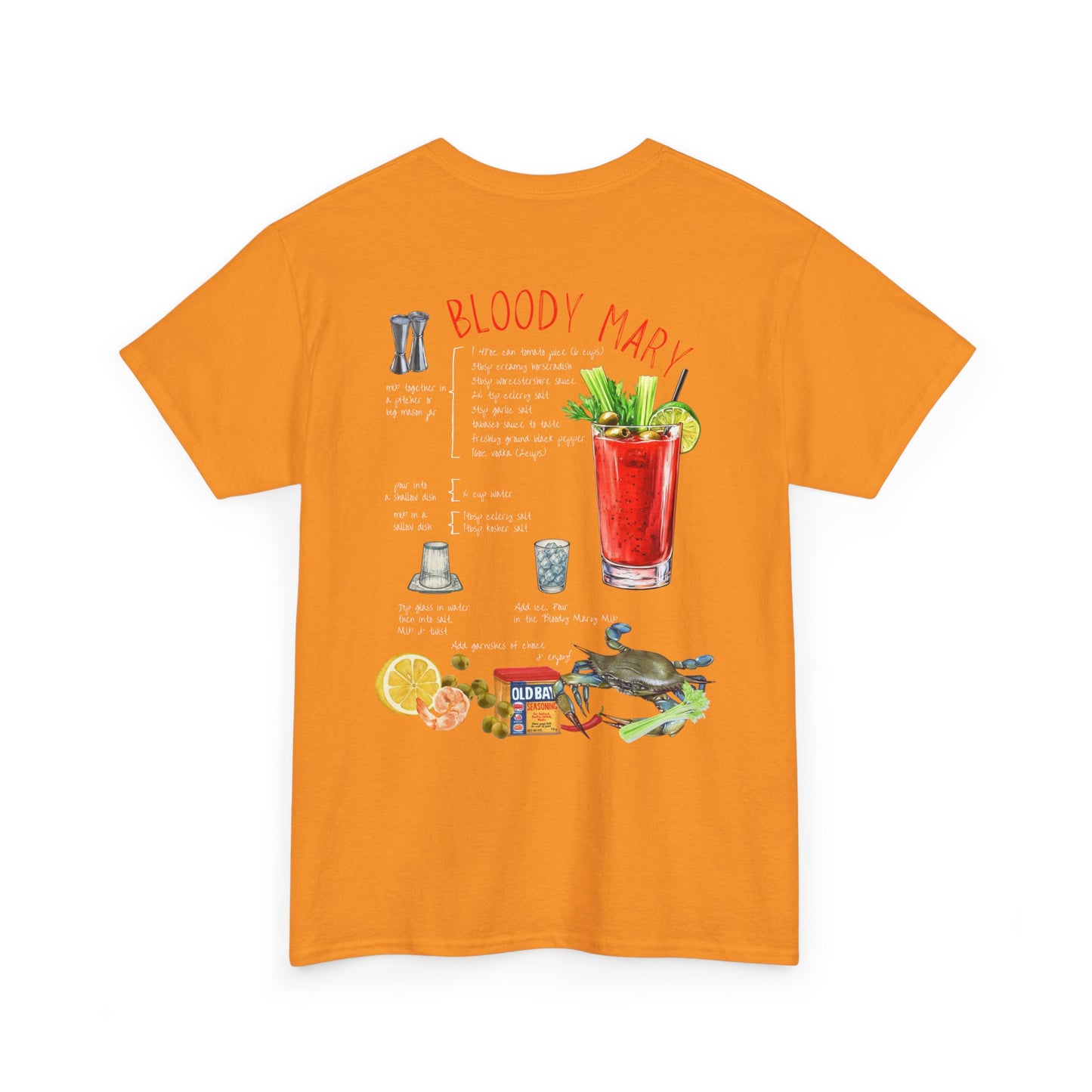 Bloody Mary Recipe Tee