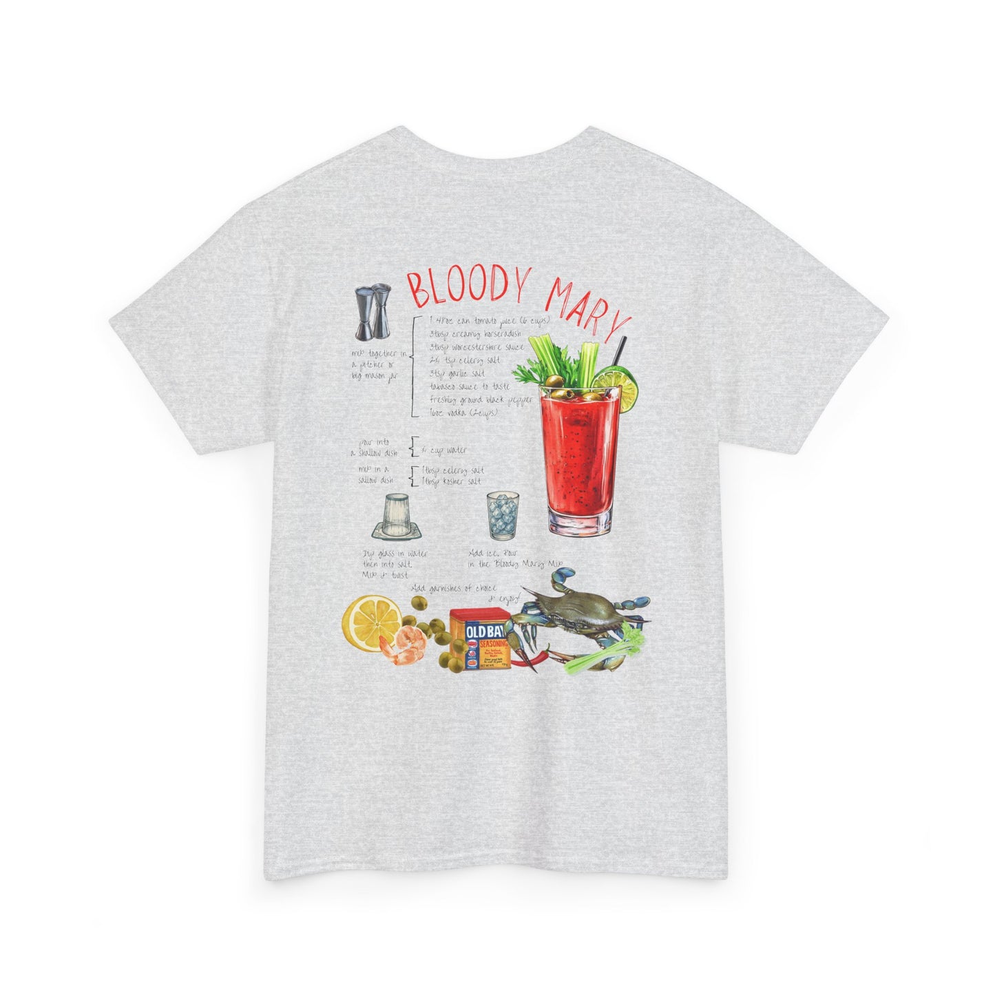 Bloody Mary Recipe Tee