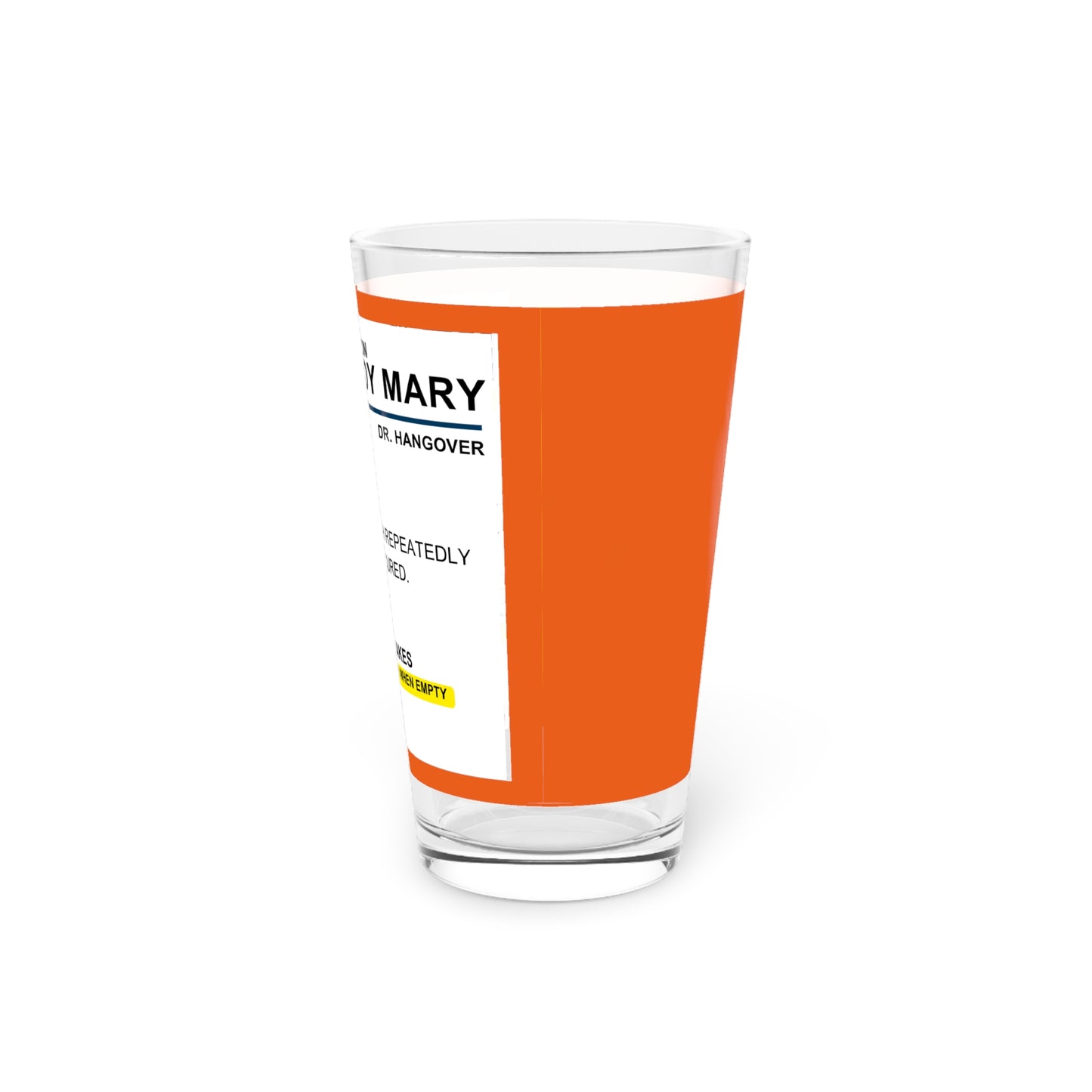 Bloody Mary Pint Glass 16oz