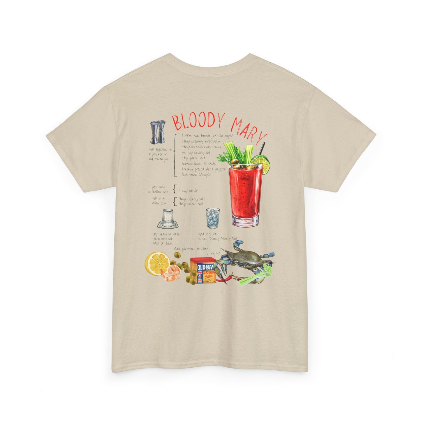 Bloody Mary Recipe Tee