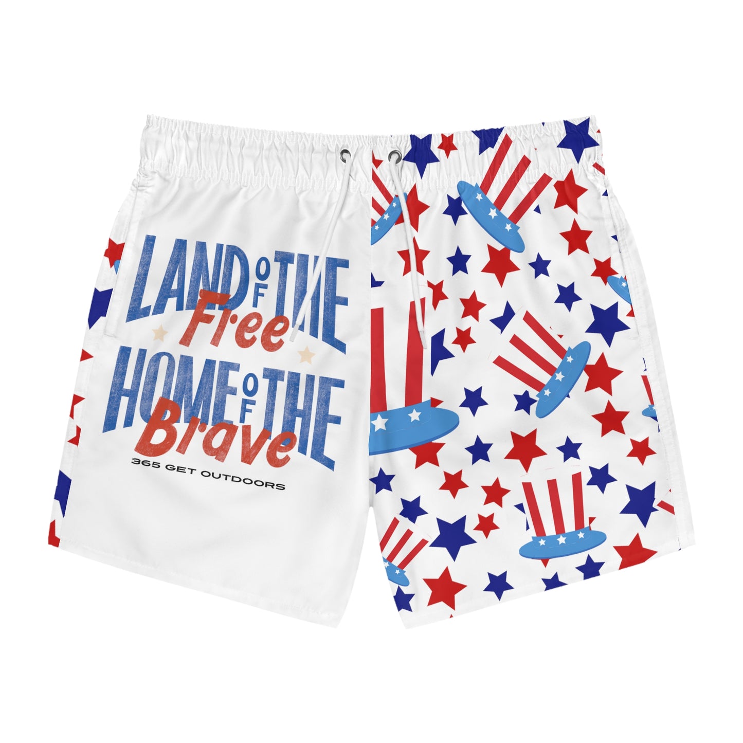 Men's 4th of July Swim Trunks
