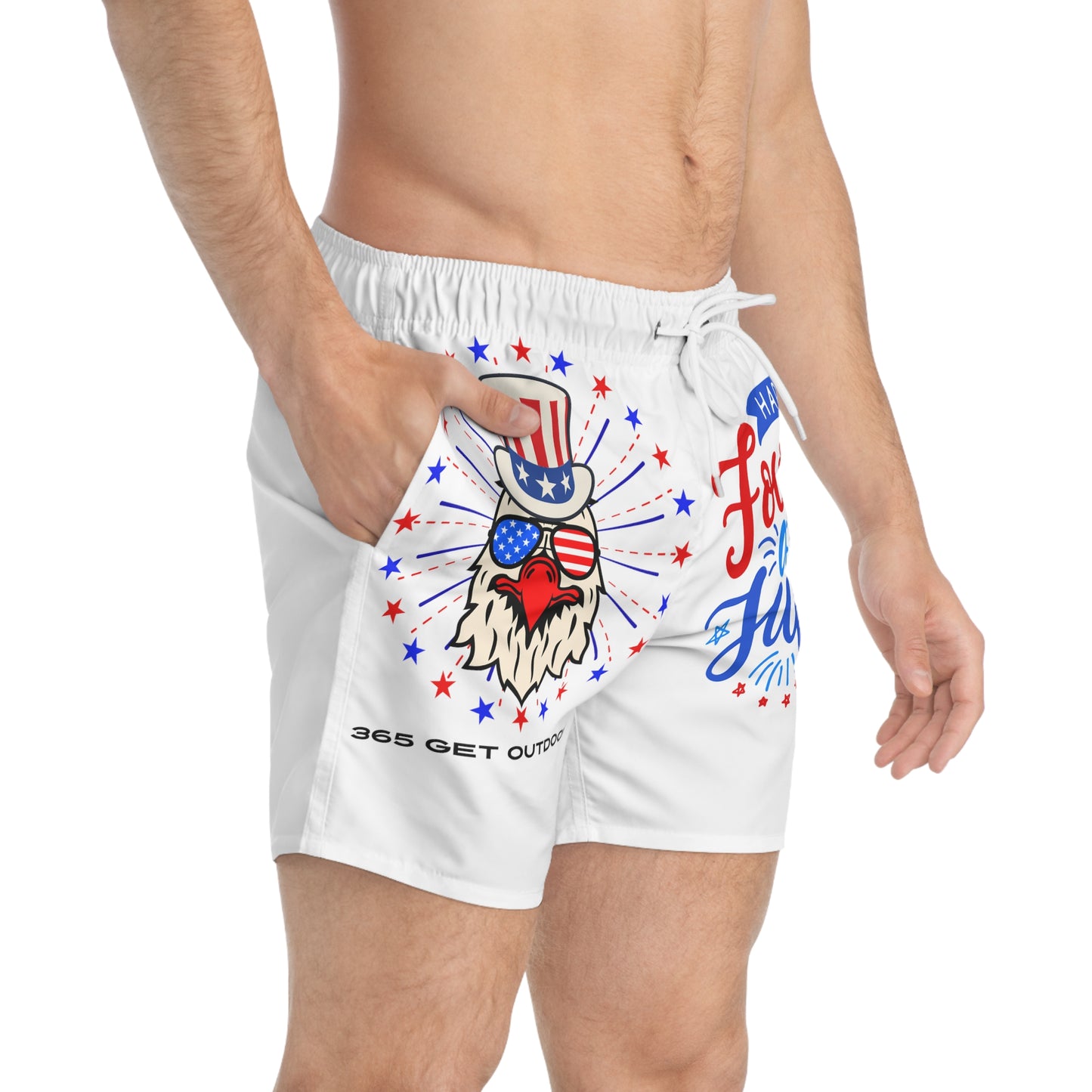 4th of July Swim Trunks